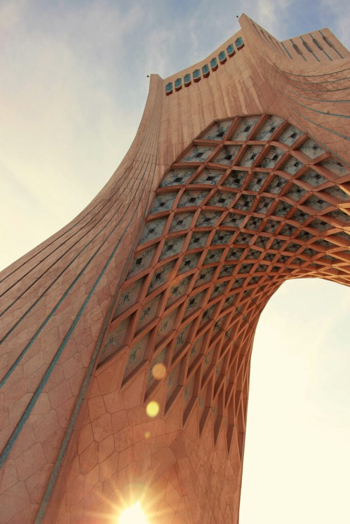 غروب افتاب در پشت شهیاد